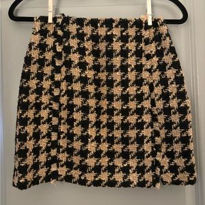 Zara Houndstooth Mini Skirt (NWT)